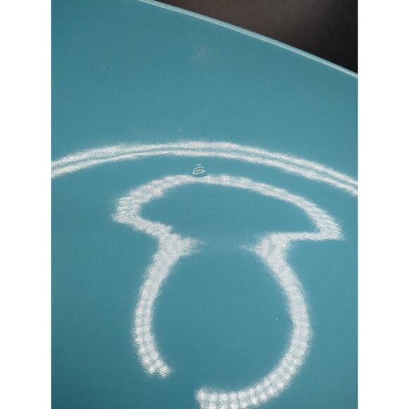 Dansk Classic Fjord 14" Handled Oval Platter – Sky Blue Stoneware (Flawed Glaze) - Picture 4 of 8